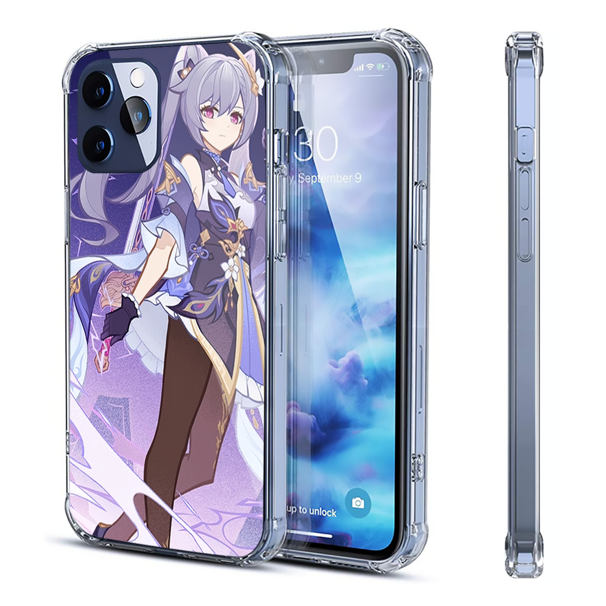 げんし神 genshin 【iPhone 12シリーズ対応】透明スマホケース（クリアソフトケース）